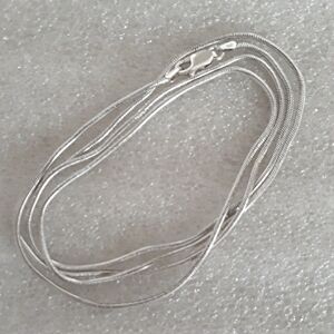 32" Sterling Silver Snake Chain Necklace Made in Italy .5 ounces
